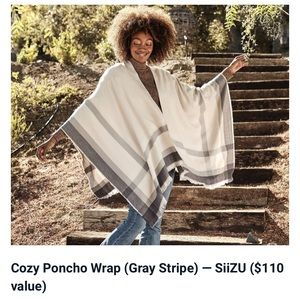 Siizu- Alltrue Cozy Poncho Scarf Wrap